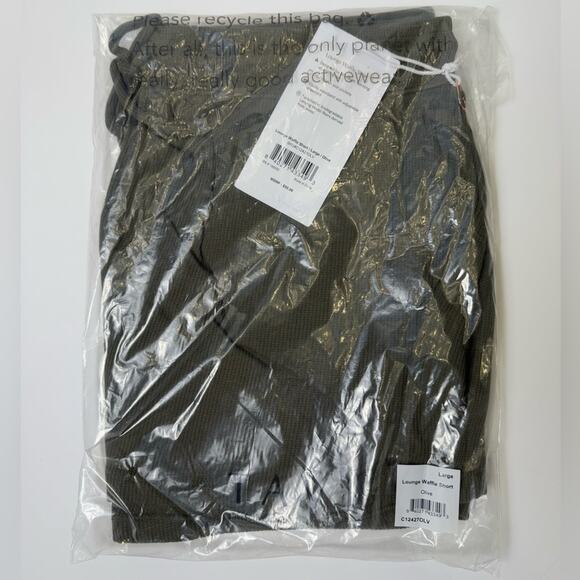 NWT TAVI Lounge Waffle Short in Olive Green 2" Inseam Size Large - Picture 6 of 9